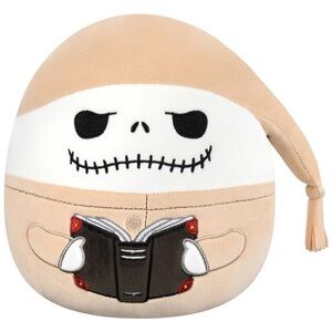 Squishmallows Tan and White Jack Skeleton with Book 8 inches